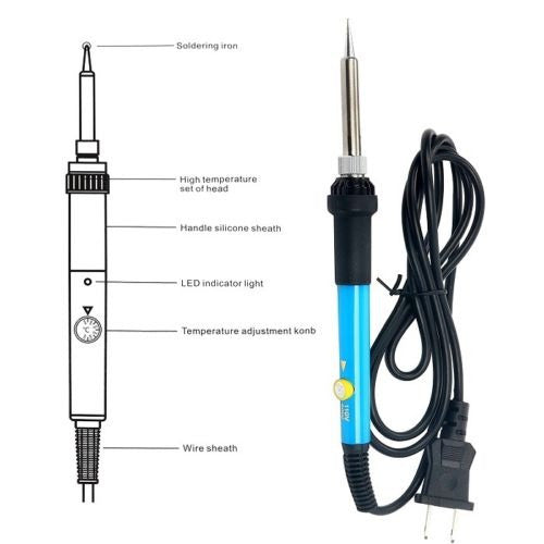 Soldador Eléctrico Herramienta Kits 110v Ajustable 60w Tempe 1