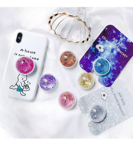 Universal Water and Glitter Cell Phone Ring Holder 13