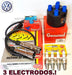 NGK Spark Plug & Cable Kit with Cap and Rotor for VW Gol 1.6 1