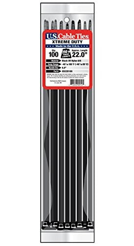 US Cable Ties XD22B100 22 Inch Xtreme Duty Cable Ties UV 0