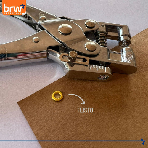 BRW Punch Tool for Eyelets - 4.5mm Punch & Eyelets 6