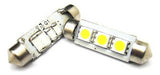 2 X 6418 6411 Canbus Blanco 3 Smd Led Placa Luz Festoon Para 3