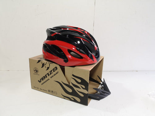 Venzo Cycling Helmet Vuelta Model C-423 Unisex - Lightweight with Detachable Visor 3