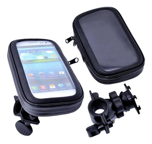 Soporte Para Celular Moto Bicicleta Impermeable Funda 1