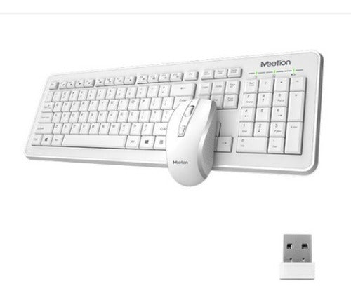 Kit Teclado Y Mouse Inalambrico Meetion  Mt-c4120 Blanco 1