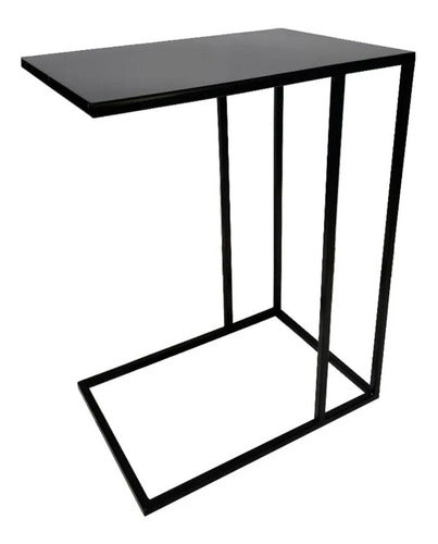 Industrial Iron Side Table for Chair or Bed 2