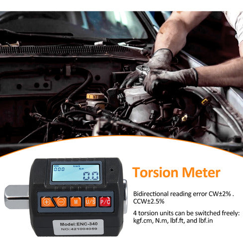 Display Eletrônico De Medidor De Torção Digital Enc-340 Com 2
