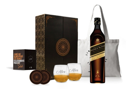 Johnnie Walker Double Black Box Experience 750ml Souvenir 0