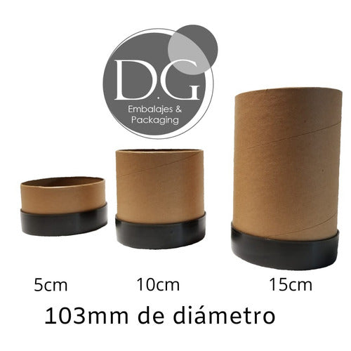 DG Embalajes 4a 10cm X103mm Con Tapas Plasticas X1u 2