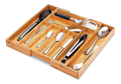 CNH Bamboo Cutlery Tray 35x45x5 Cm 1