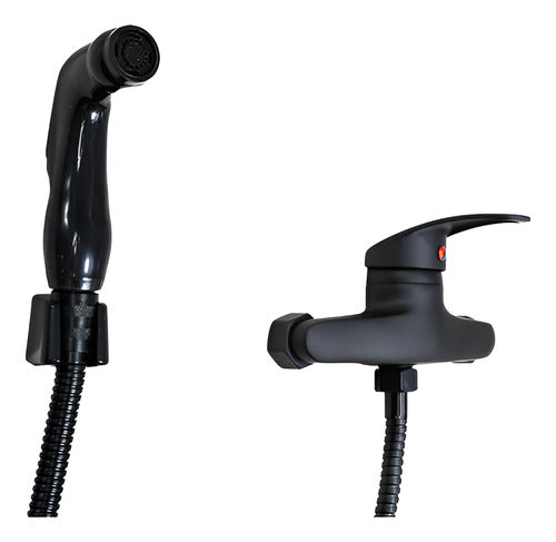 Teloconsigo TLC Hygienic Shower Monocommand Double Black 0