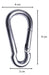 Galario Productos X20 Automatic Galvanized Carabiner 90x9mm Reinforced 1