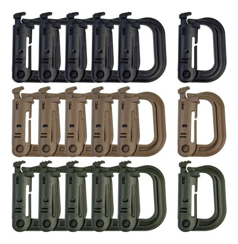 Topbuti Grimlock D-Ring Tactical Molle Clips - 18 Pack 0