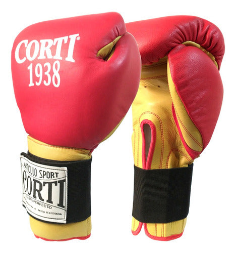 Corti Boxing Gloves 16 Oz Leather Kickboxing Professionals 38