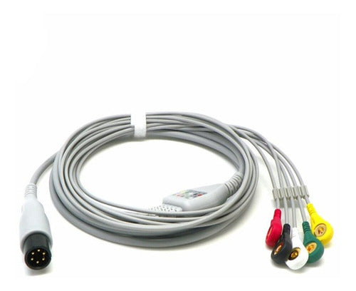 Patient ECG 5-Lead Cable for Edan Leex Mindray Monitors 0