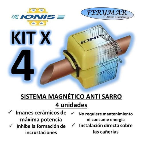 4 Ionis Magnetic Anti-Scale Ionizer Units 5