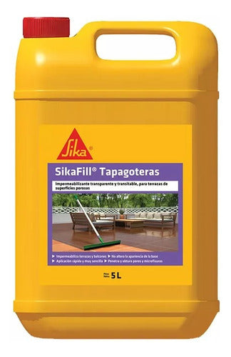 Sika Sikafill Tapagoteras Impermeabilizante X 5 Lts 0