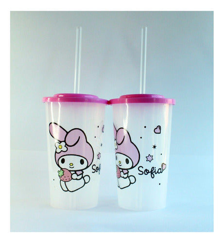 10 Personalized Transparent Souvenir Cups with Name 13