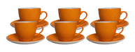 Bz3 Set 6 Tazas 250cc 6 Platos Porcelana Vajilla Cafe Te 0