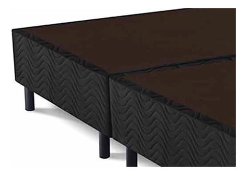 Cama Box Casal Suede Preto (128x20)costa Rica 4