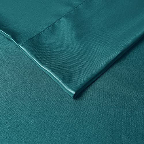 Madison Park Essentials Teal Satin Pillowcase Set - Anti-Wrinkle 2