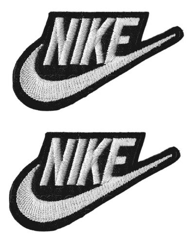 Nike Embroidered Iron-On Patch 6 X 3 Cms 1