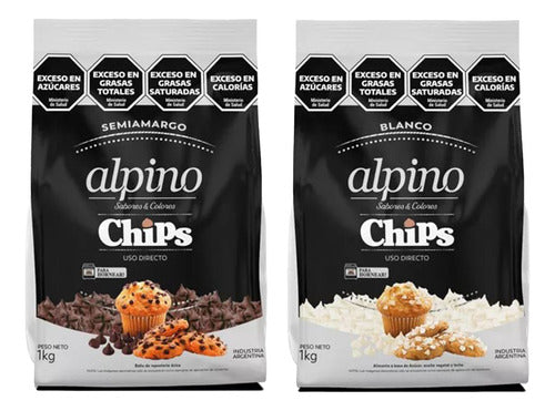 Lodiser Alpino Chips Chocolate Xkg Semi-Amargo O Blanco Cotillon Sergio Once 4