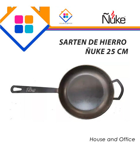 Ñuke 25 Cm Cast Iron Skillet with Handle 1