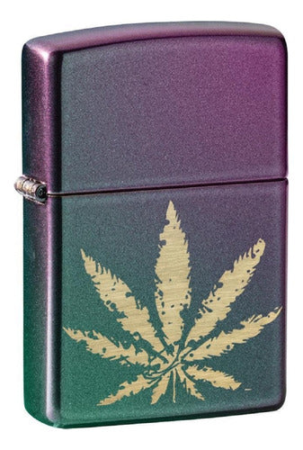 Zippo 49185 Iridescent Mari Juana Leaf Guarantee 0