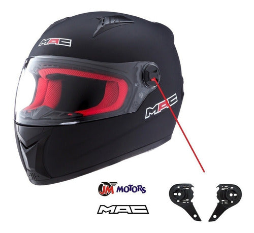 Jm Kit 2 Side Supports Mac Street Integral Helmet 1