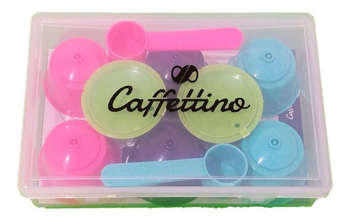 Set 8 Capsulas Recargables Para Dolce Gusto Caffettino Prem 0