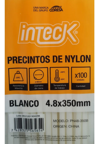 INTECK Plastic Cable Tie 35cm X 4.8mm - 100 Pieces 4