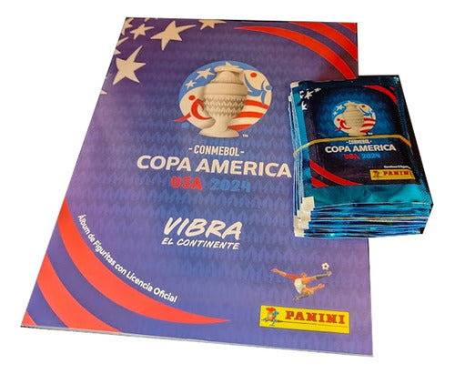 Copa America 2024 Sticker Album 50 Packs + Album 0
