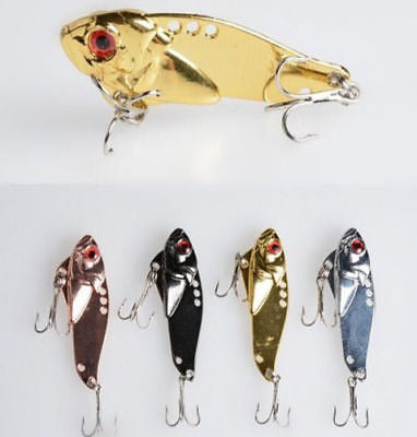 Mucho 3pcs Metal Pesca Señuelos Bajos Crankbait Cuchara Cebo 2