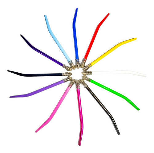 Intercan 60 Colorful Straws with Assorted Springs 3