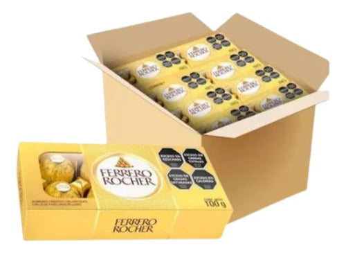 Ferrero Rocher Chocolate Box 8 Bonbons Pack of 10 0