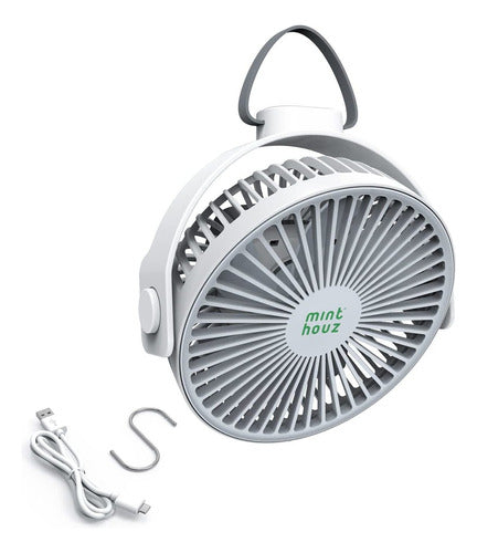 Minthouz Ventilador De Camping Portátil, Ventilador Recarg. 0