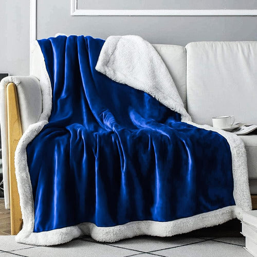 Everlasting Comfort Sherpa Fleece Blanket: 20% Thicker 0