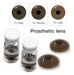 Generic Prosthetic Contact Lenses Annual Brown Tone with Iris 4