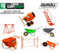 Duroll 70-Liter Metal Wheelbarrow with Solid Wheel 2