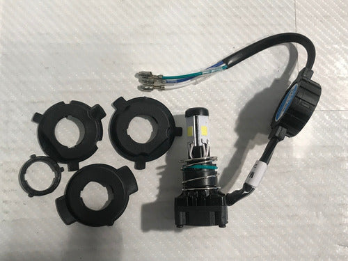 Kit Lampara Led Cree Moto 8000k C/ Adaptadores Potentes L3 1