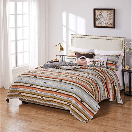 Greenland Home Fashions Painted Desert 3-Piece Full/Queen Bedspread Set 3