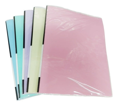 Chanyi A4 Folder With 10 Pastel Colored Sheets 0