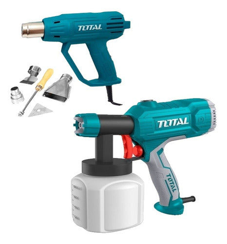 Total Heat Gun 2000W + Total Electric Spray Gun 450W Combo 0