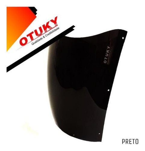 Bolha Frontal Acrilico Cbr 450 Sr Preto Otuky 1