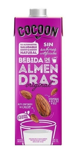 Bebida Leche Almendras Cocoon Sin Tacc Original 1lt Pack X3 1