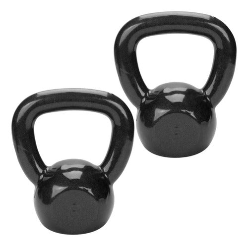 Par De Kettlebells Emborrachados - 10 E 12 Kg 0