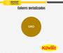 Pack of 12 Kuwait Metallic Gold Synthetic Enamel Paint Aerosols 240 cm3 3