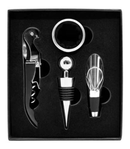 Set Accesorios Para Vino Campomara Kit 4 Piezas En Caja 0