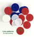 Giftexpress Set of 300 Plastic Poker Chips for Kids - Math Counting Learning, Bingo Game, Red, White and Blue 1